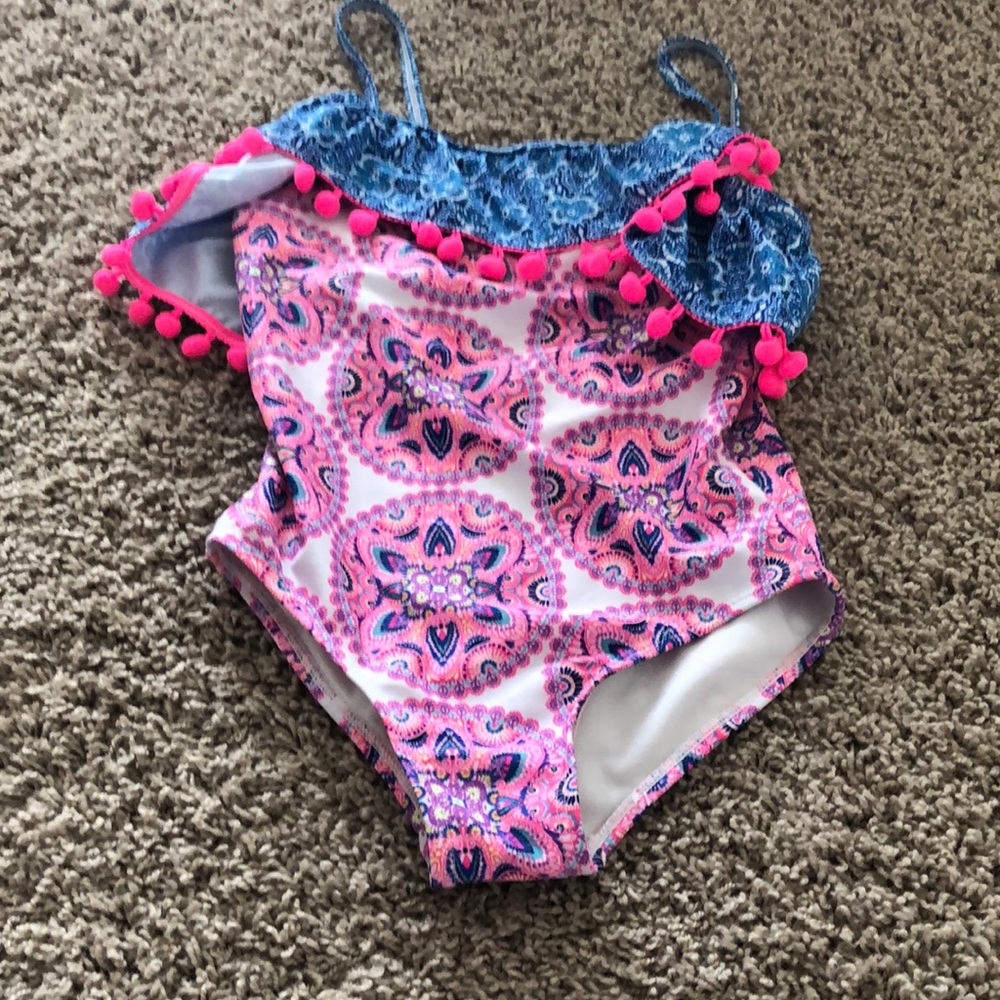 Bohemian style girls swimsuit